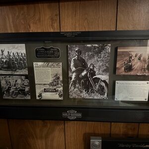 Harley-Davidson Black and Gray Picture Frame Accent